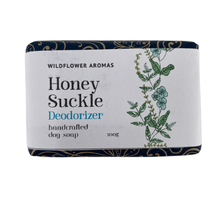 Dog Soap 'Deodorizer' Honey Suckle - 100% Handmade Coconut Oil Pet Soap