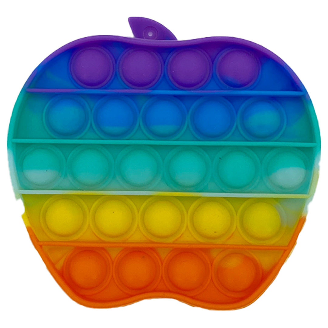 Pop It Fidget Toy - Rainbow Apple