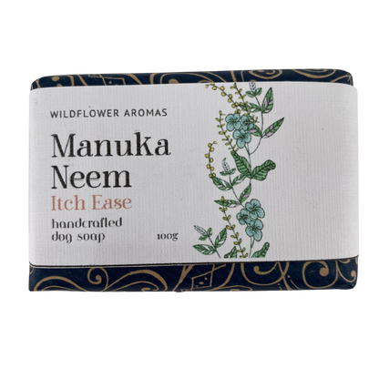 Dog Soap 'Itch Ease' Manuka & Neem - 100% Handmade Coconut Oil Pet Soap