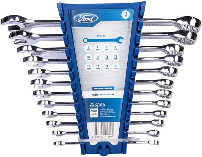 Ford Tools Combination Spanners 12 Piece Set