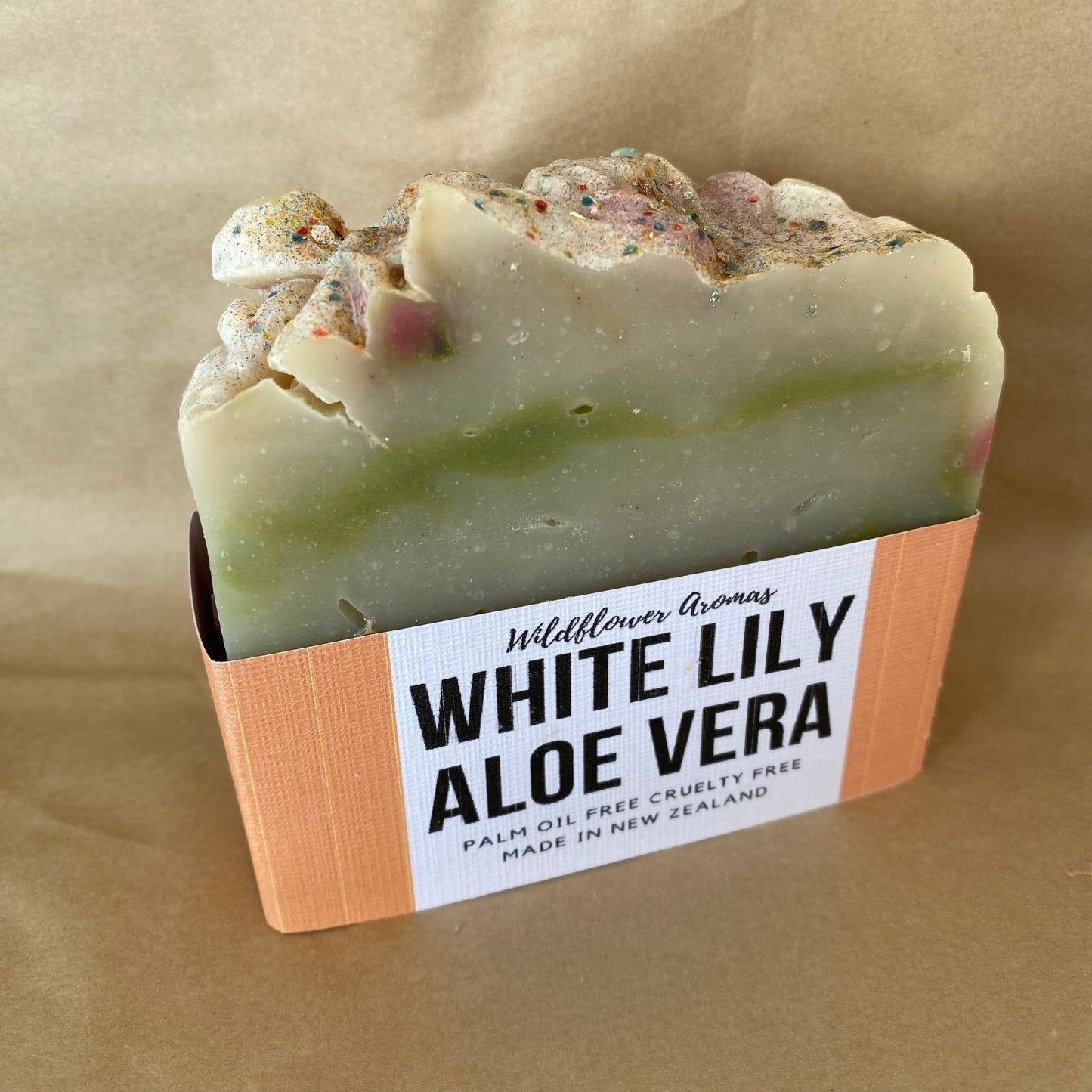 White Lily Aloe Vera - 100% Handmade Coconut Oil Soap