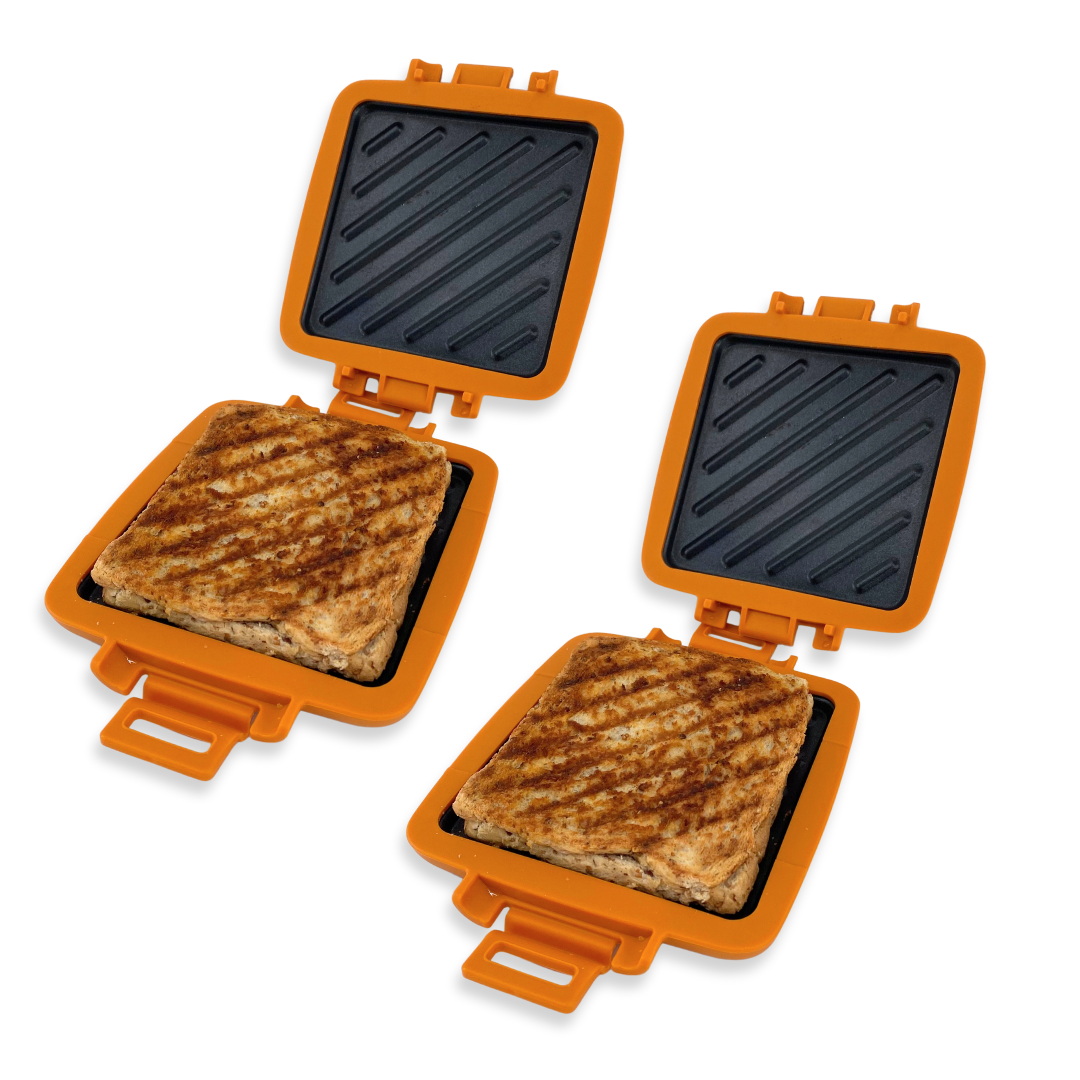 2 Pack of The Original Turbo Toastie Microwave Toasted Sandwich Maker –  ShowTV New Zealand
