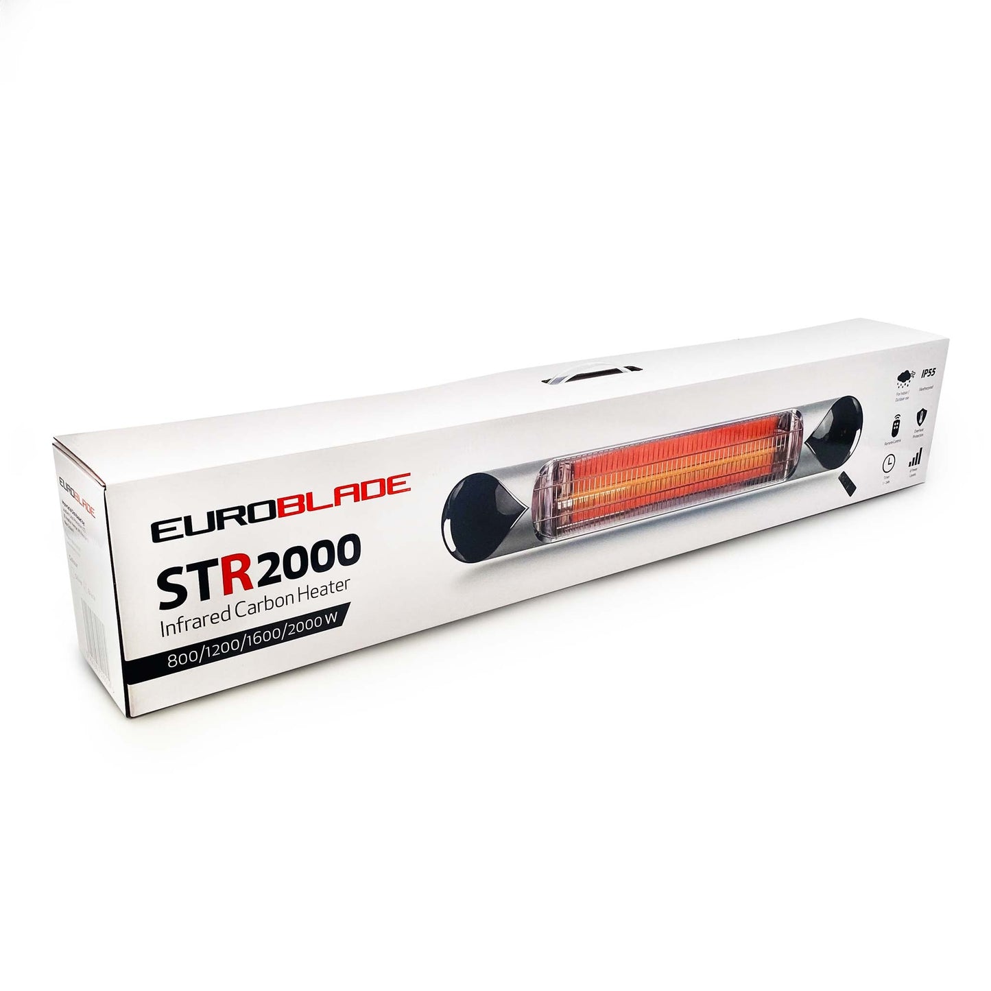 4 Pack - Euroblade™ 2000W Carbon Infrared Heater