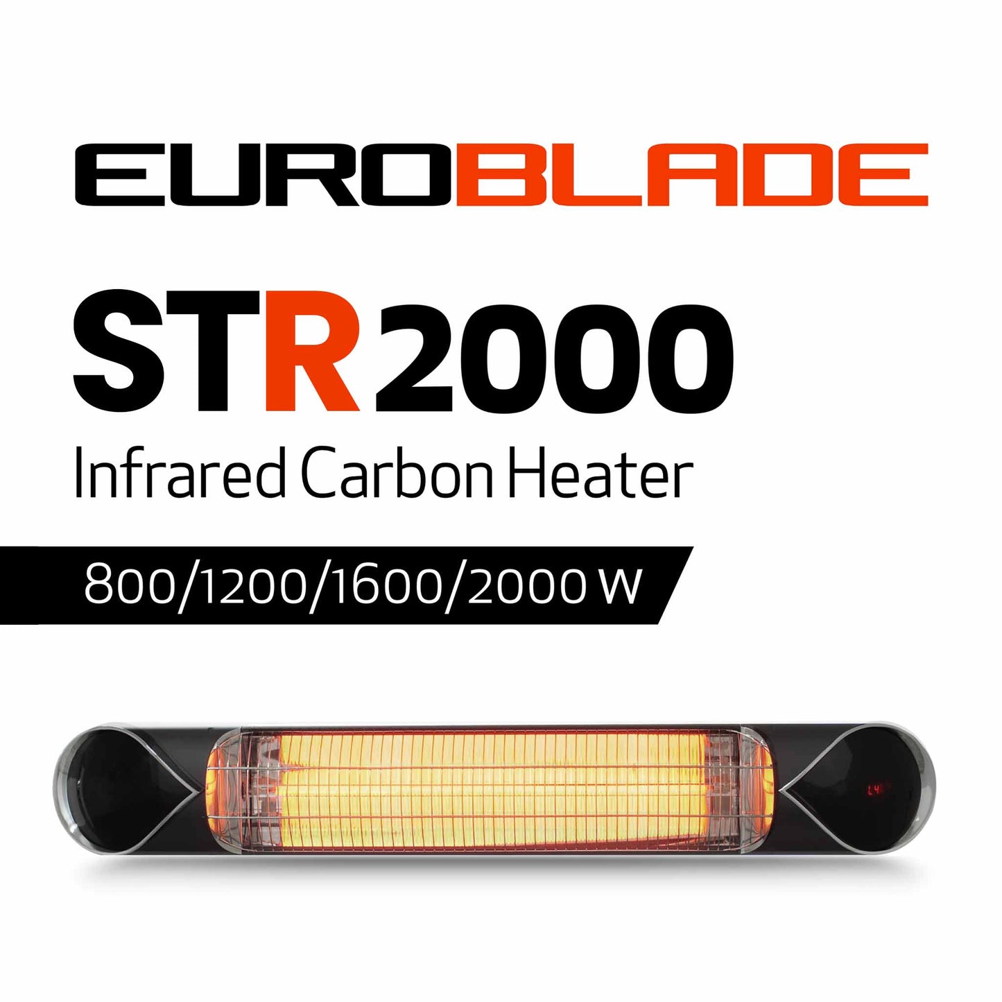 4 Pack - Euroblade™ 2000W Carbon Infrared Heater