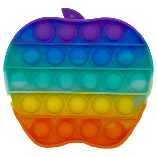 Pop It Fidget Toy - Rainbow Apple