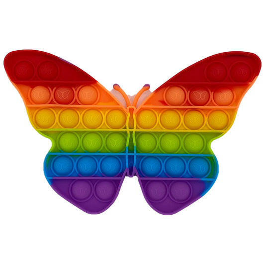 Pop It Fidget Toy - Rainbow Butterfly