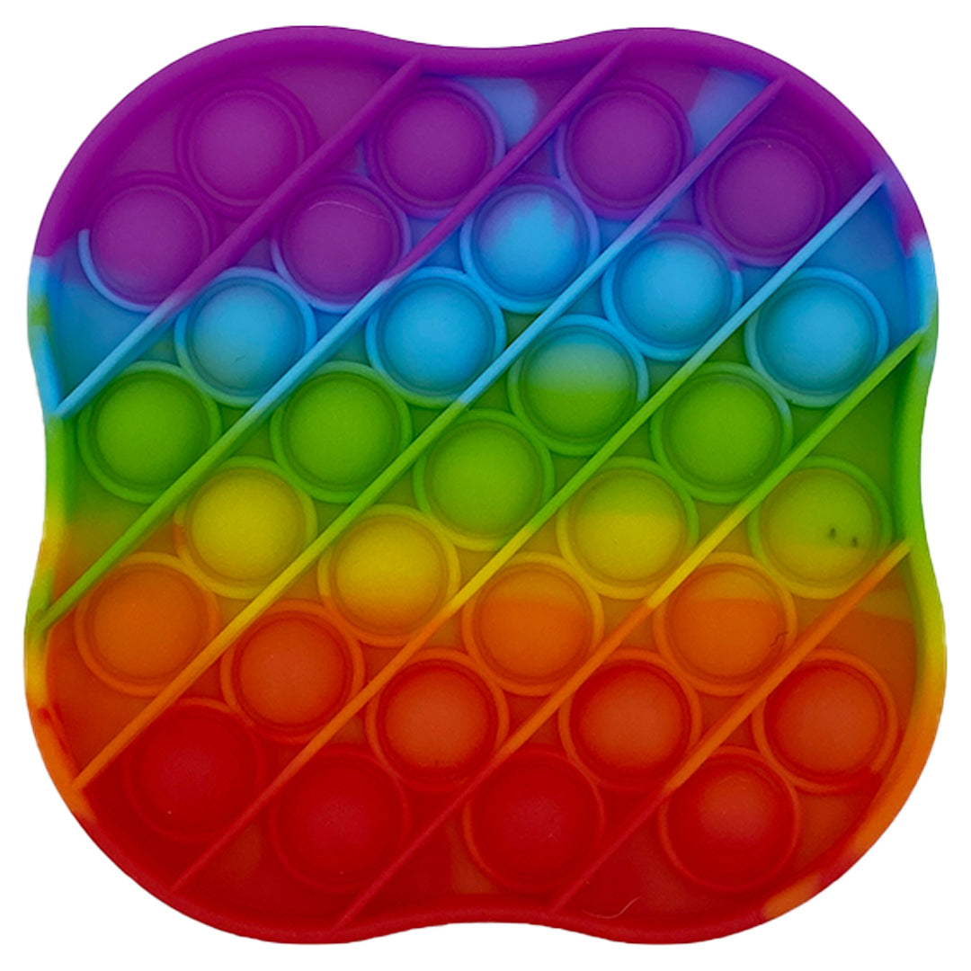 Pop It Fidget Toy - Rainbow Cube