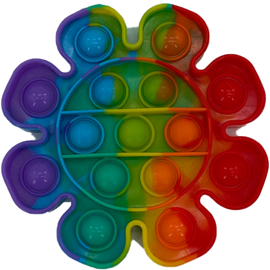Pop It Fidget Toy - Rainbow Flower