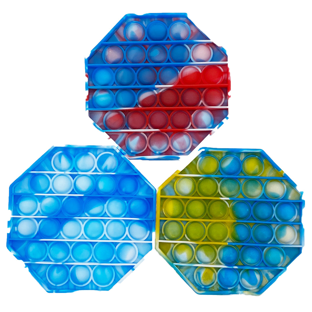 Pop It Fidget Toy - Multi coloured Octagon