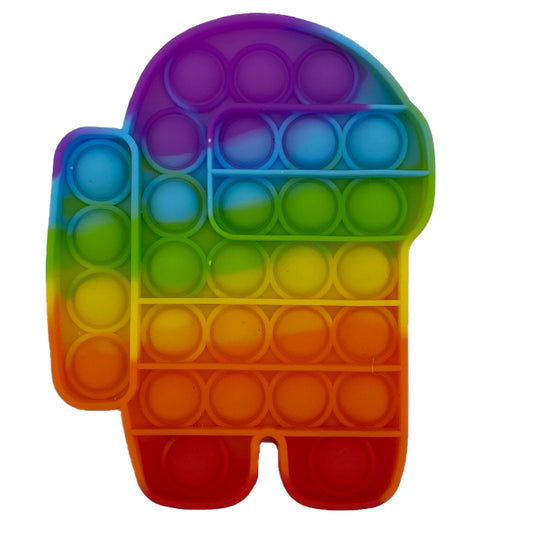 Pop It Fidget Toy - Rainbow Spaceman