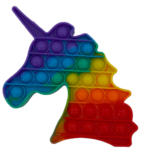 Pop It Fidget Toy - Rainbow Unicorn