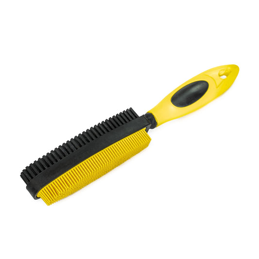 Sweepa™ Rubber Pet Brush - Duo Hand Brush Yellow / Black